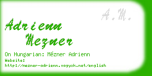 adrienn mezner business card